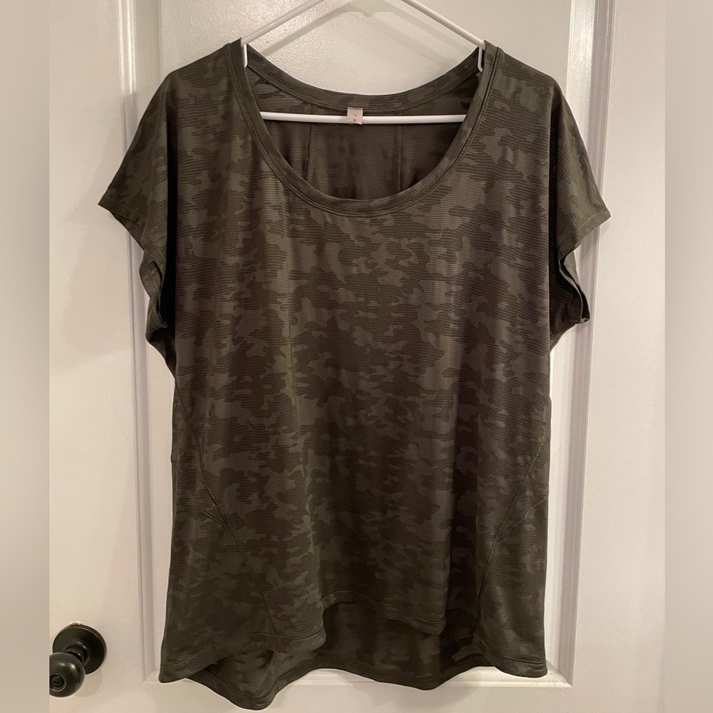 Lululemon Miles Ahead Short Sleeve Camo